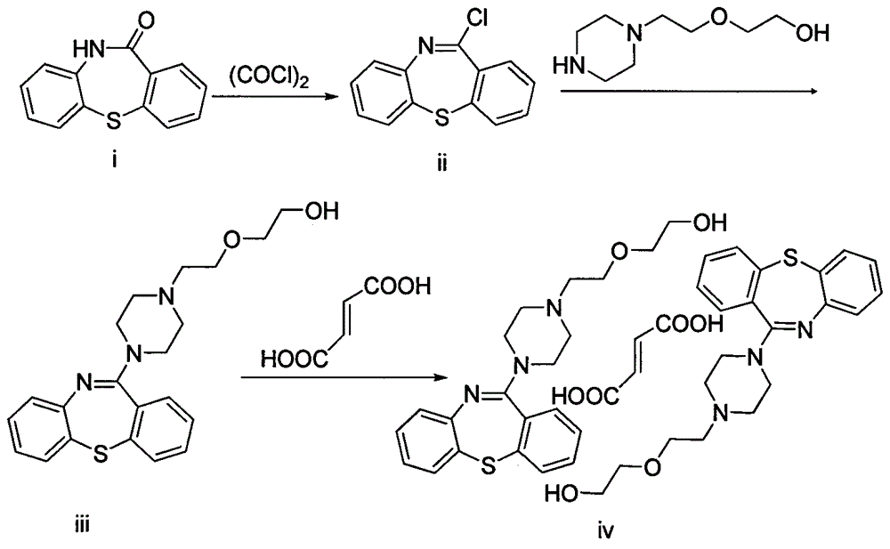 Preparation method for crystalline dibenzothiazepine derivative