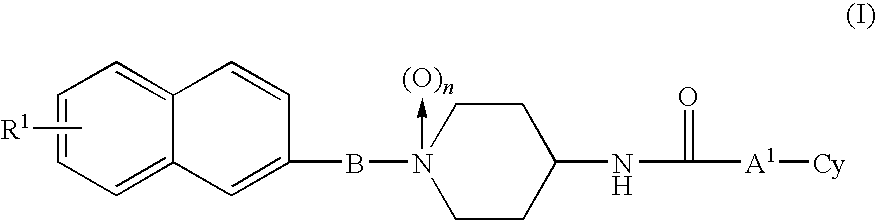 1-naphthyl alkylpiperidine derivative