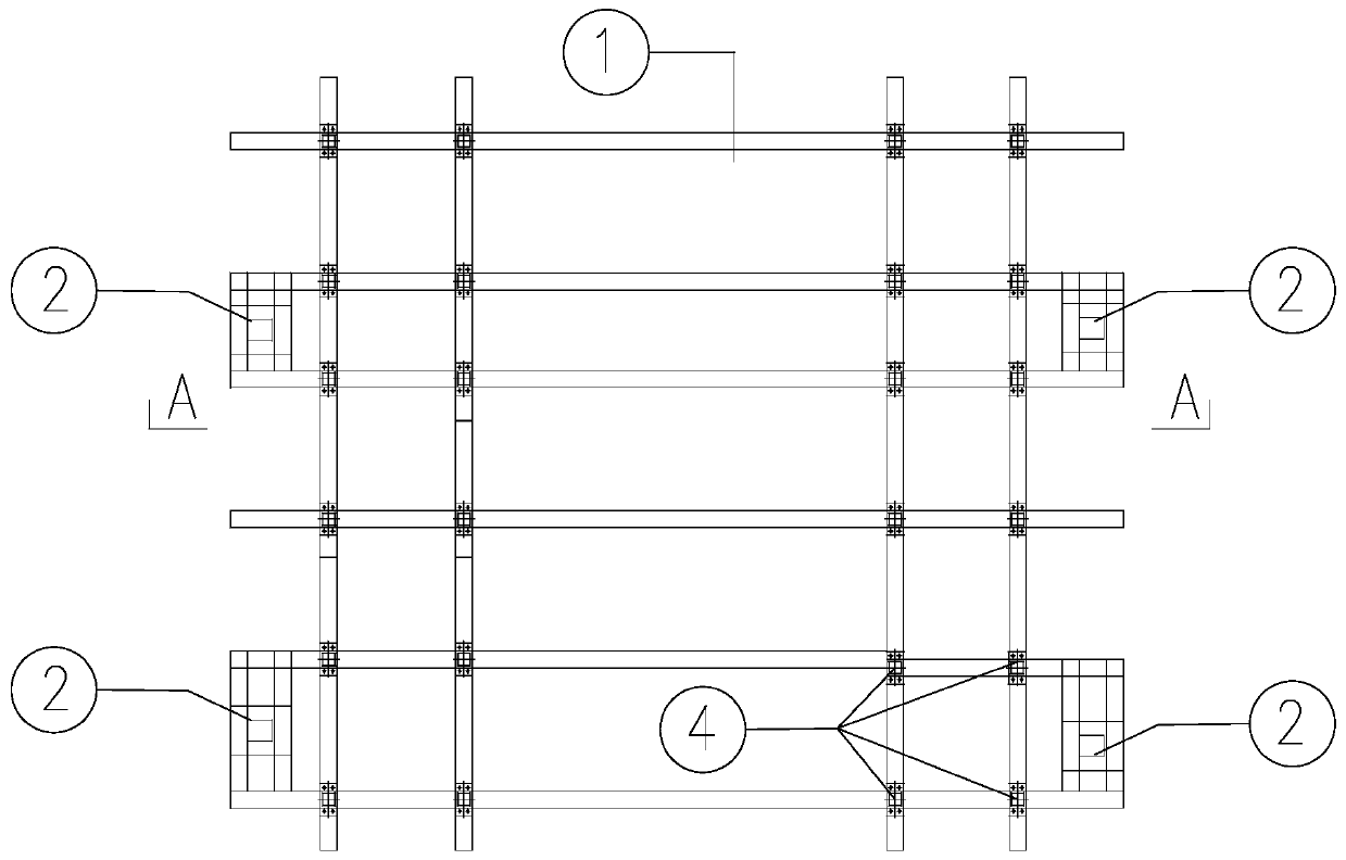 Gate-type integral lifting steel platform