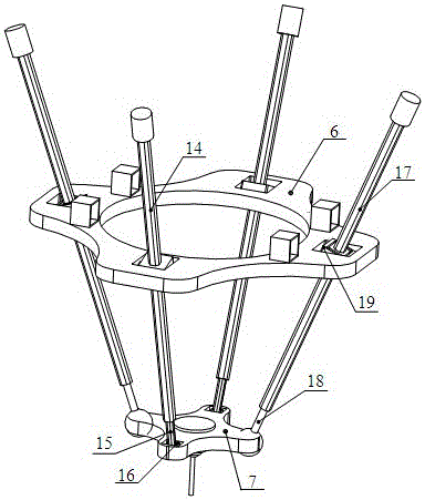 Five-axis linkage type hybrid machine tool