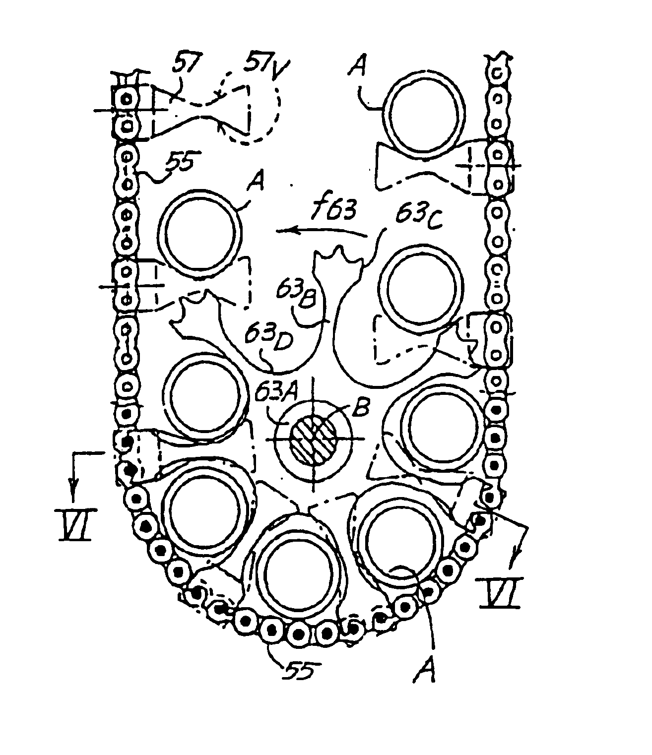 Accumulator for elongated products, such as tubes and the like