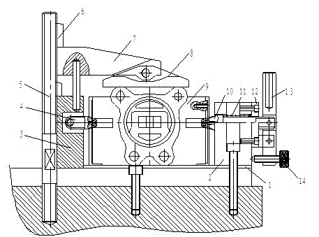 Cone locating and milling clamp for valve body
