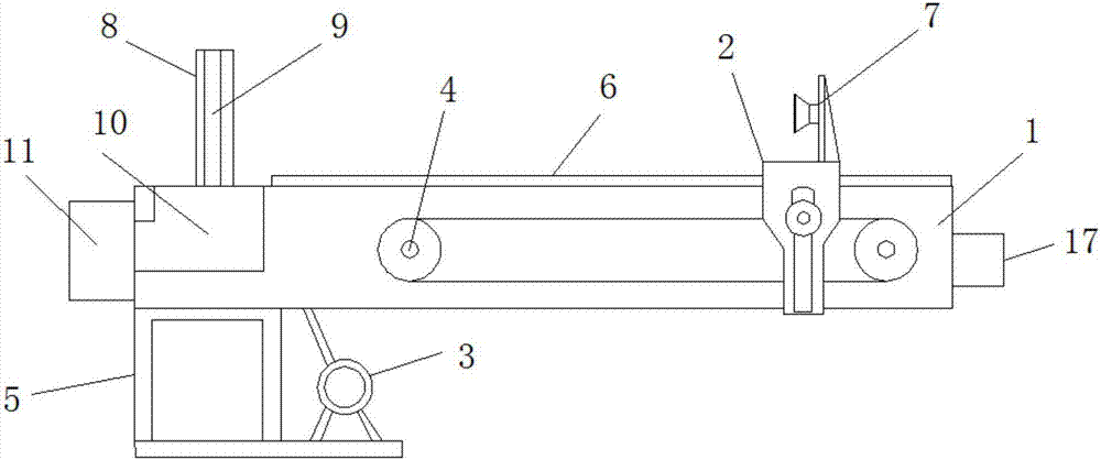 Bamboo separating machine with dust collection effect