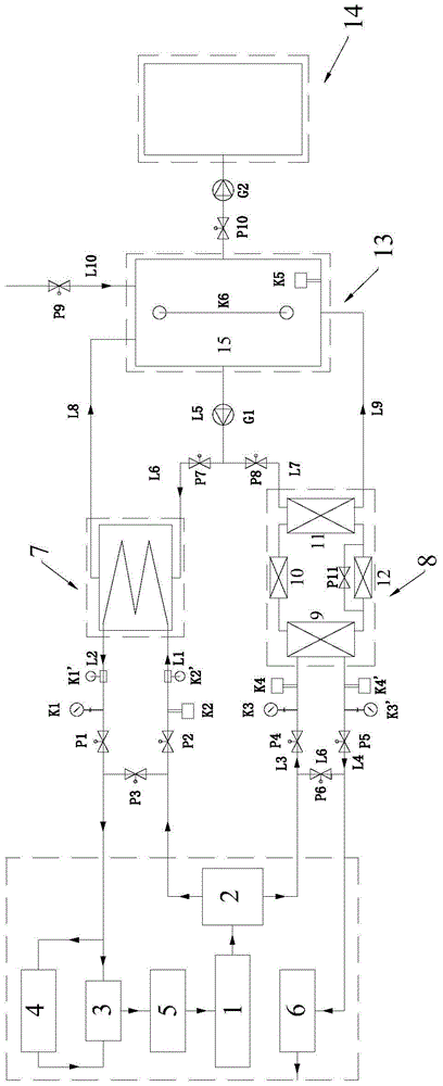 An air compressor waste heat recovery device and its control method