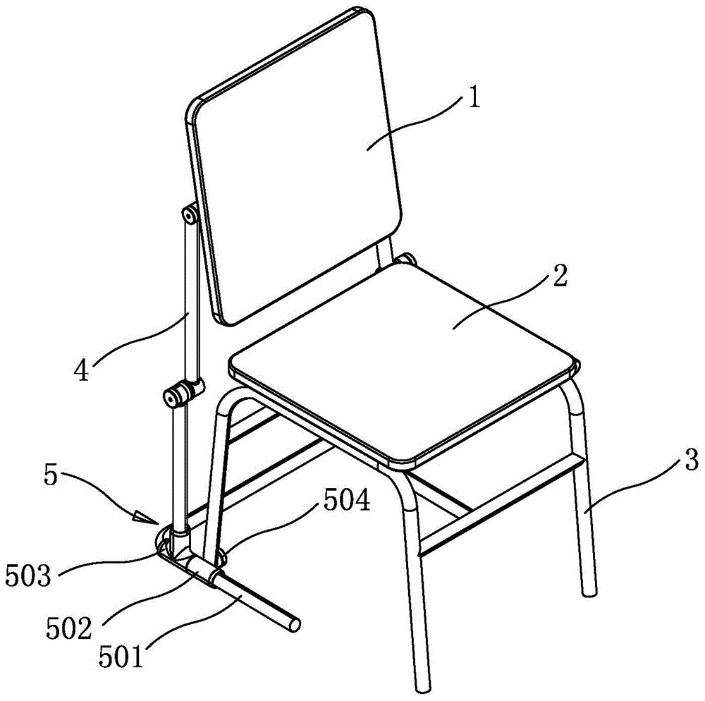 Improved multifunctional simple chair and use method thereof
