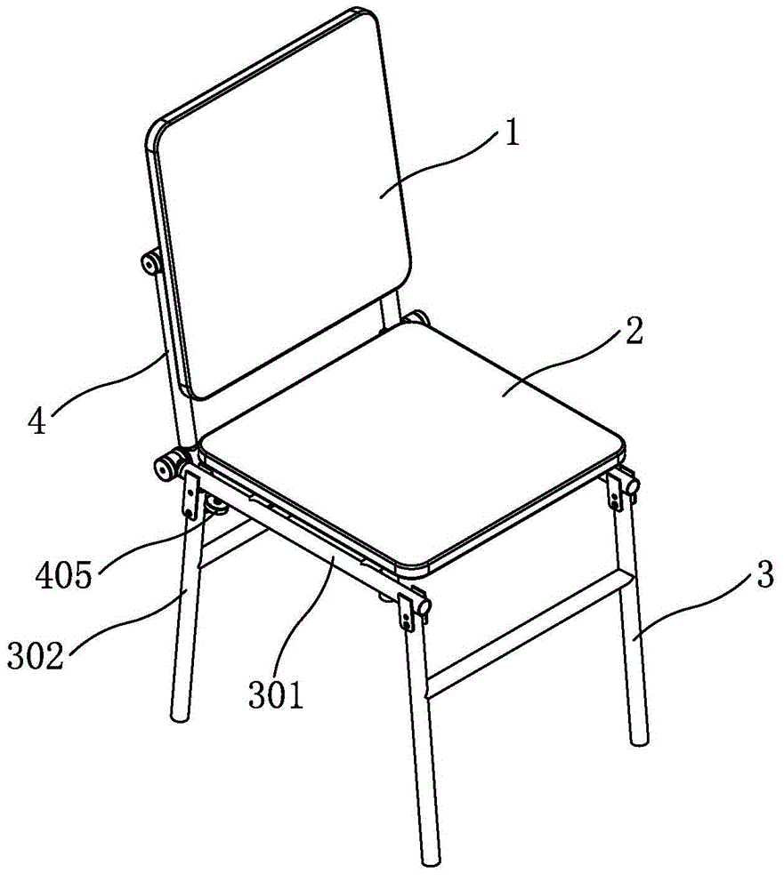 Improved multifunctional simple chair and use method thereof