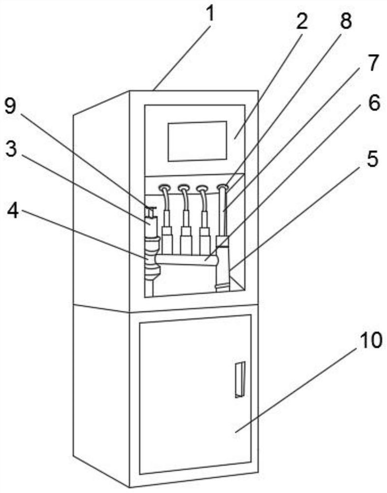 Water quality analyzer with function of accurately adding reagents into water sample