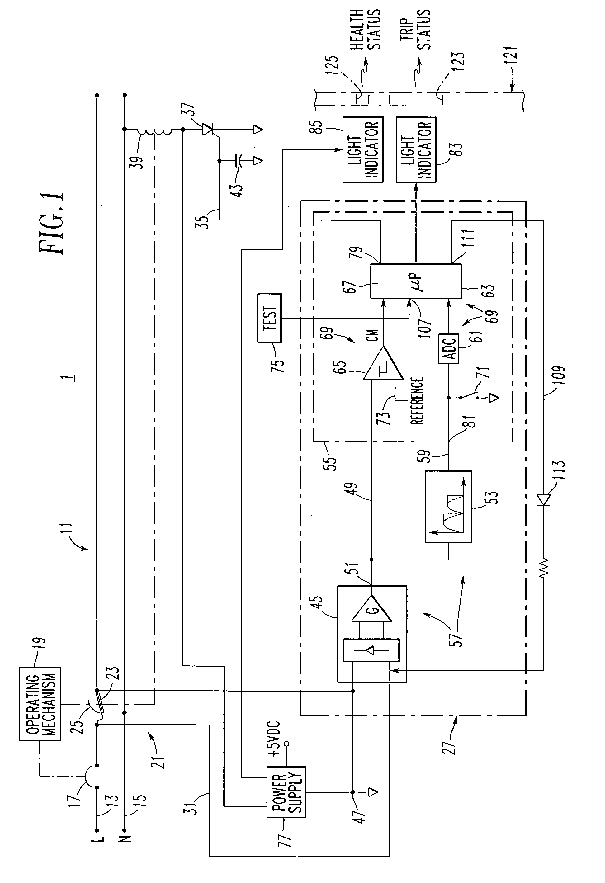 Electrical switching apparatus indicating status through panel aperture