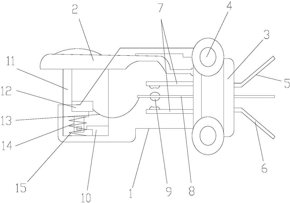 Spring plate switch