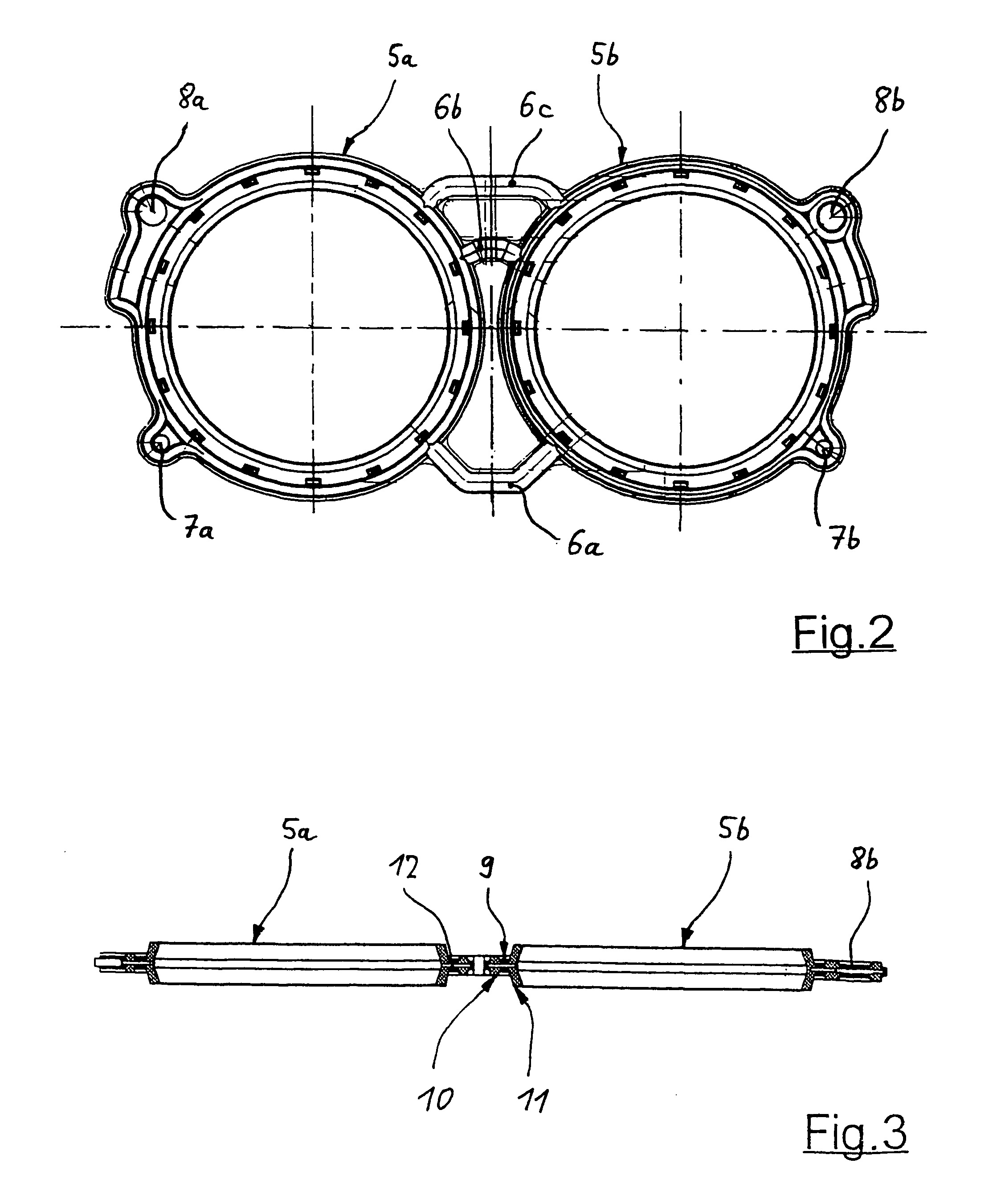 Electropneumatic double control valve comprising a sealing arrangement