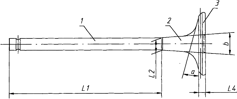 Gas inlet valve and gas outlet valve of engine and process for manufacturing same