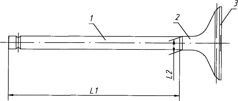 Gas inlet valve and gas outlet valve of engine and process for manufacturing same