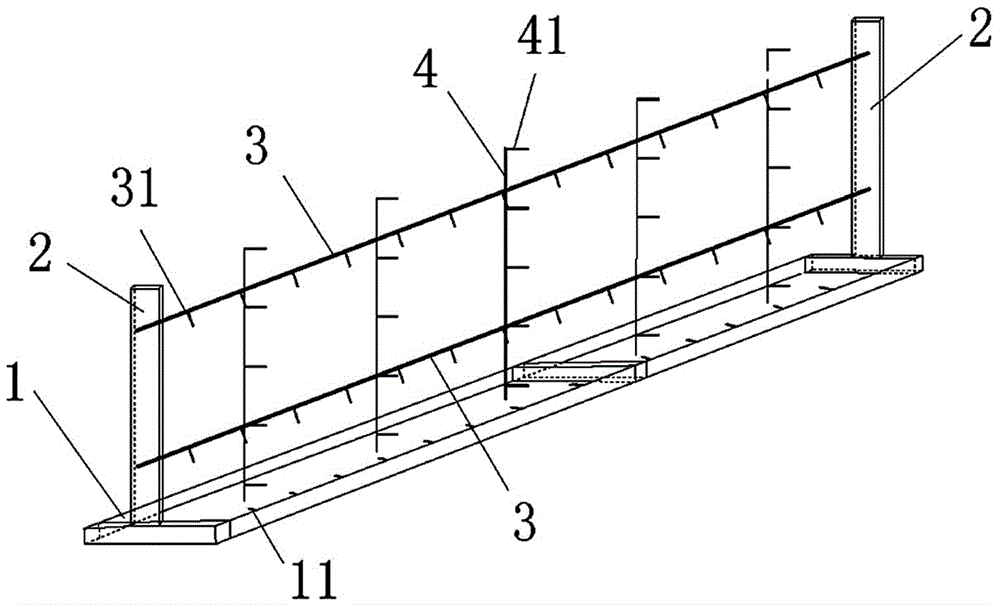 Jig frame for making guardrail rebars and construction method of guardrail