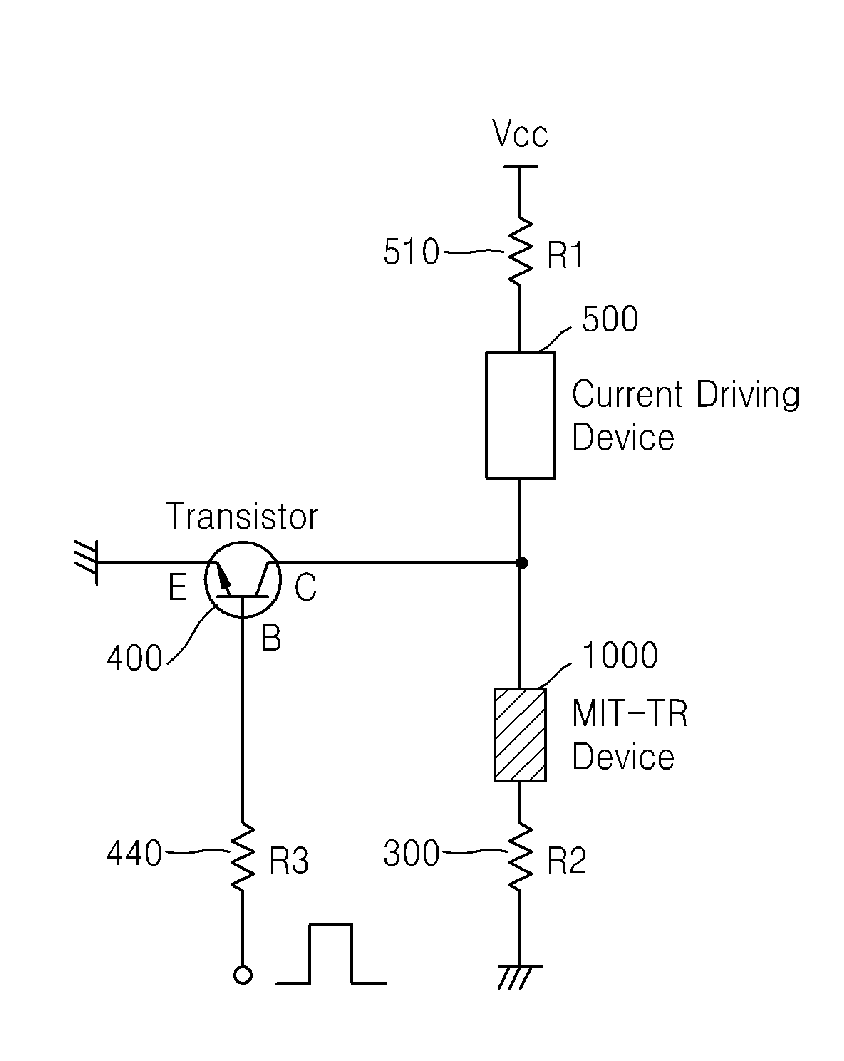 High current control circuit including metal-insulator transition device, and system including the high current control circuit