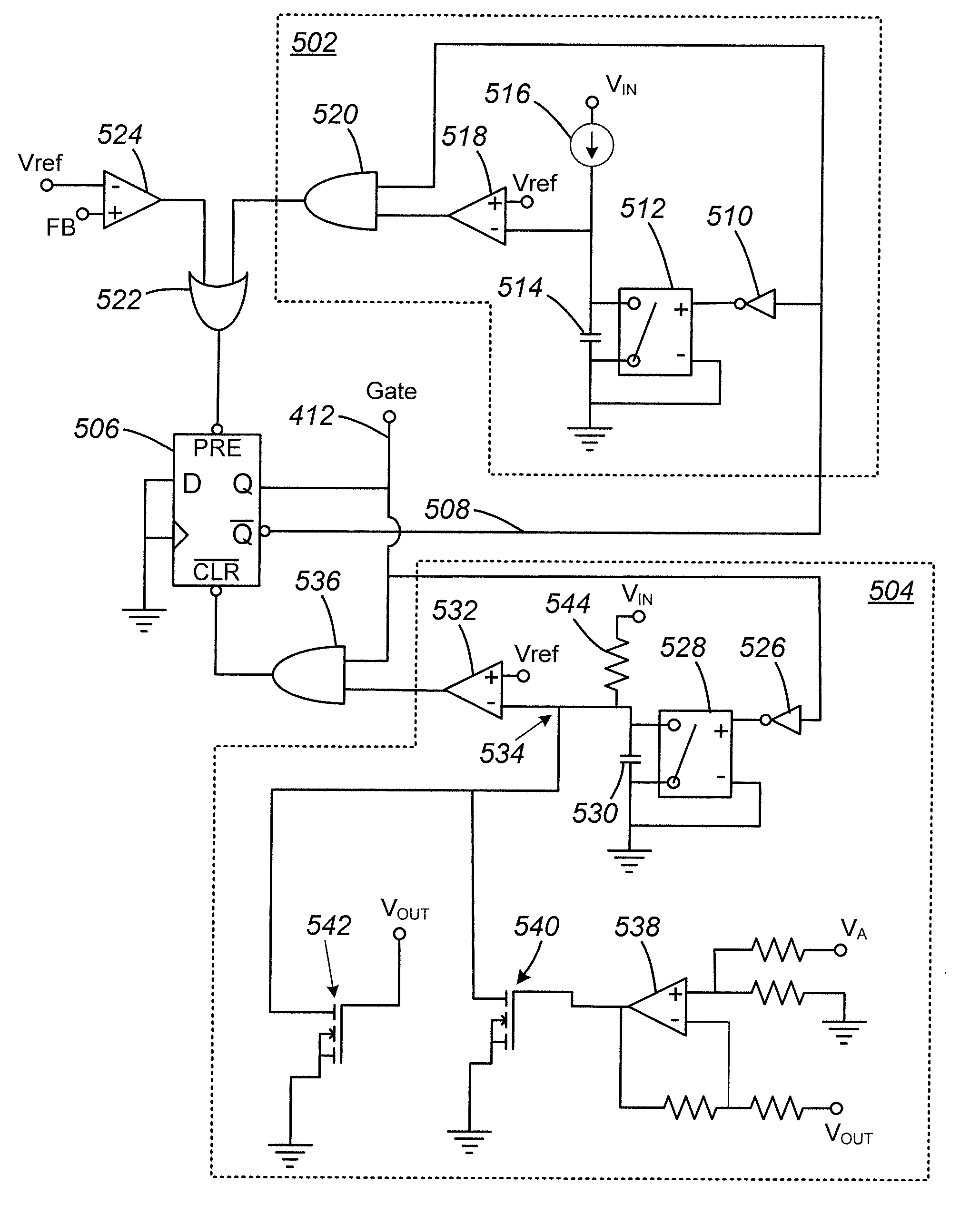 Variable on-time control method for high light-load efficiency, small output voltage ripple, and audible-noise-free operation