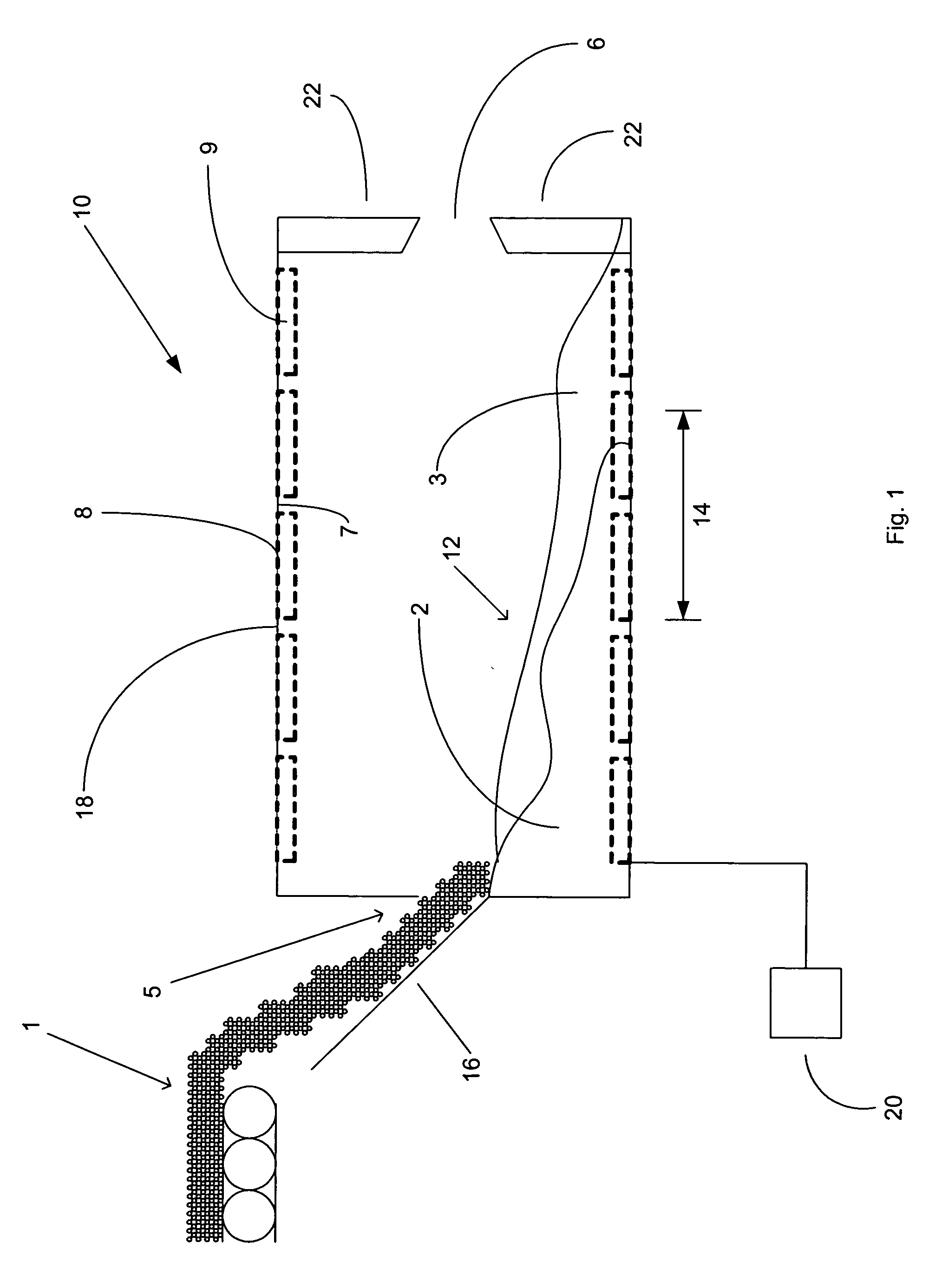 Apparatus and process for control of rotary breakers