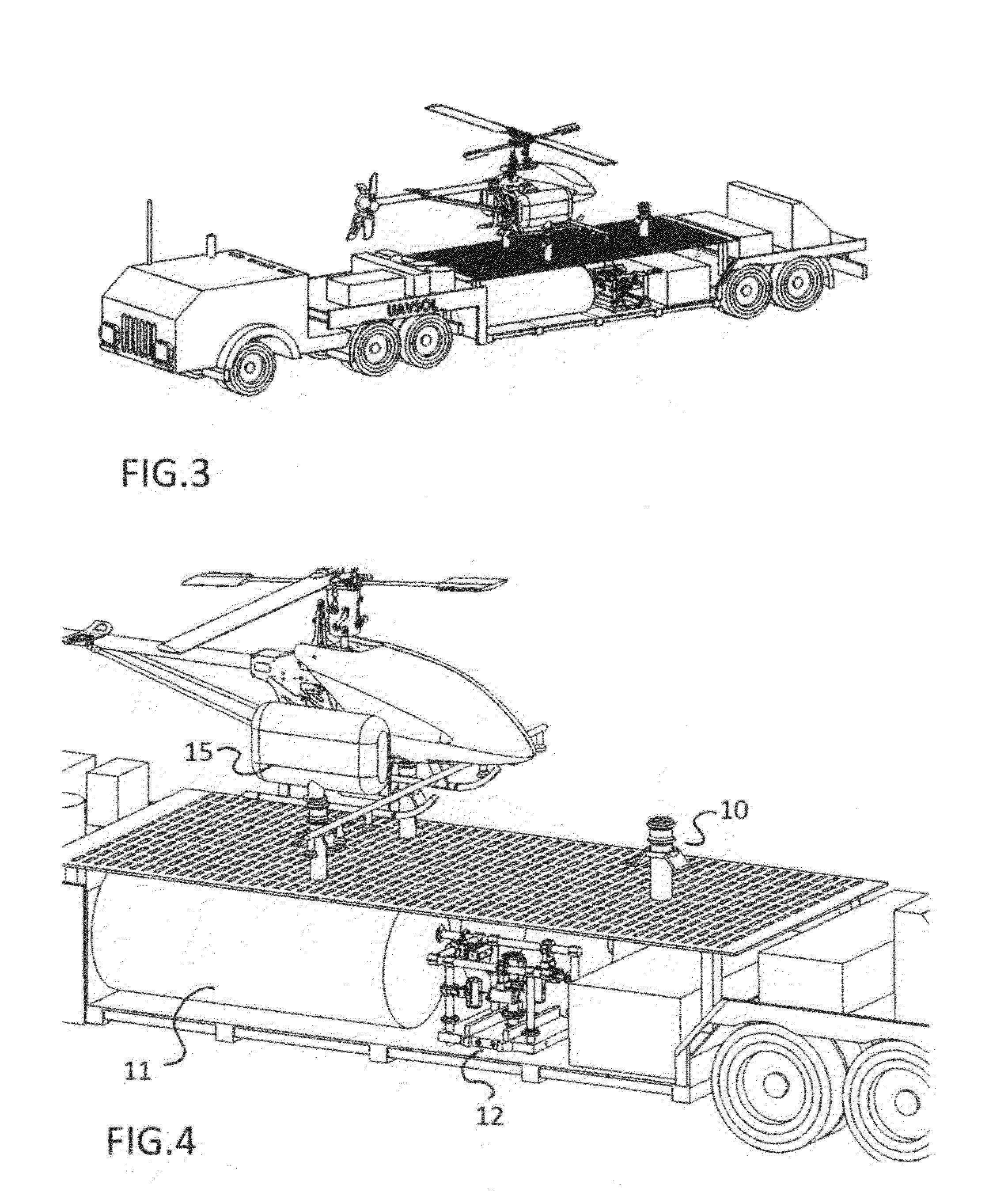Fueling station for unmaned arial vehicle of the vertical takeoff types
