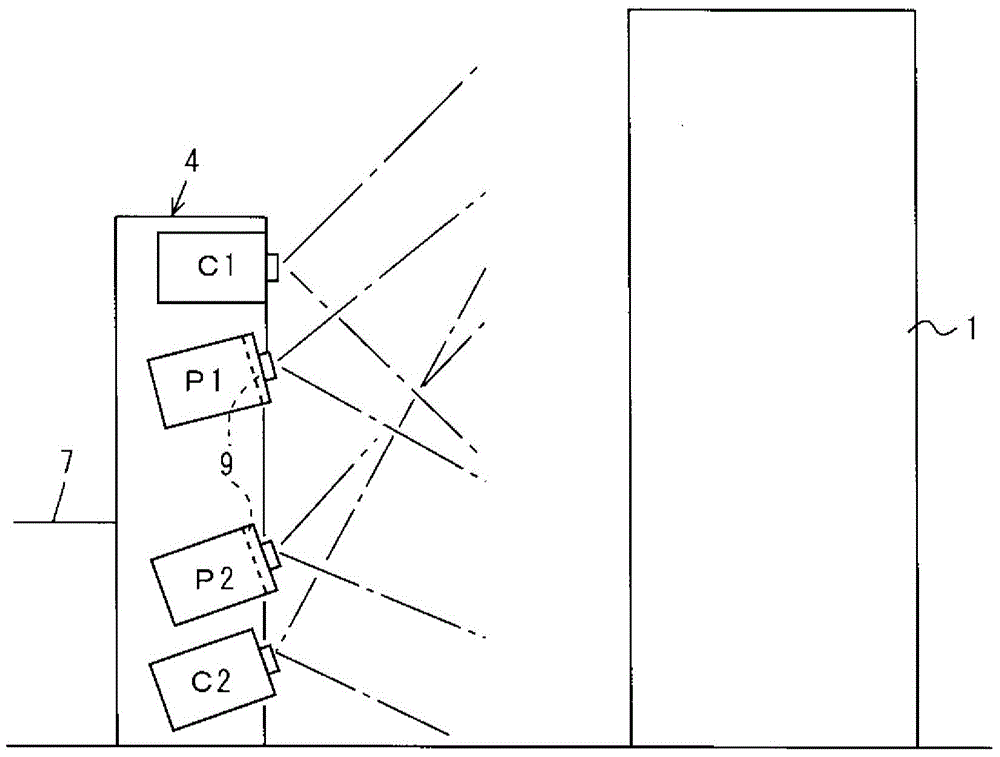 Three-dimensional measurement apparatus, and three-dimensional measurement method