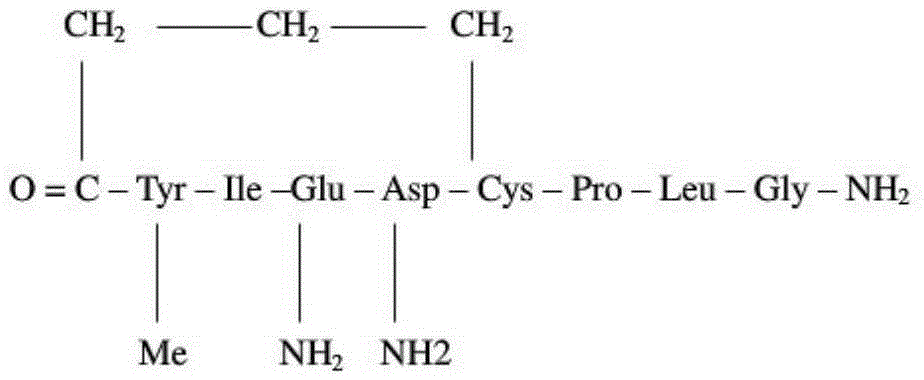 Method for preparing carbetocin through solid phase and liquid combining method