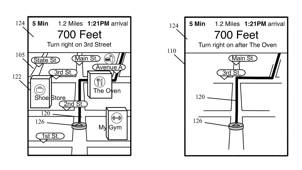 Navigation application with novel declutter mode