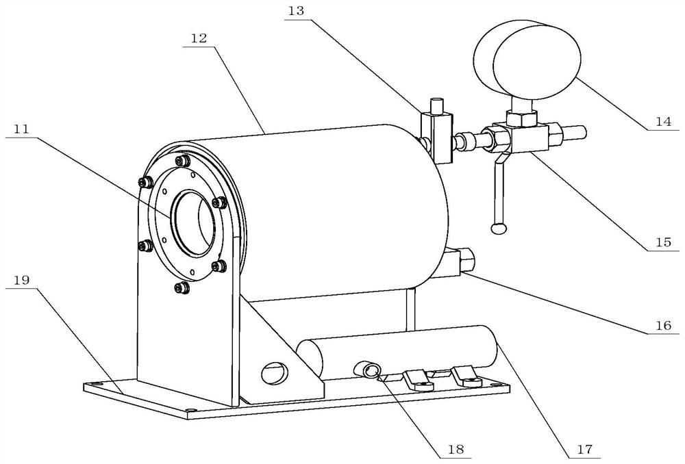 Shaft end sealing structure for deepwater speed reducer and sealing performance testing device