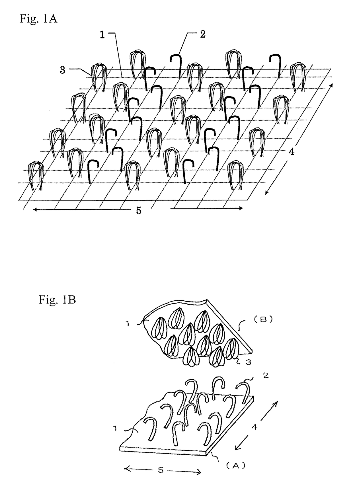 Surface fastener and surface fastener latch element combination