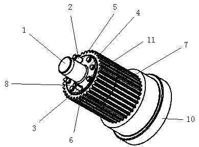 Split shaping upper punch for powder metallurgy