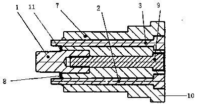 Split shaping upper punch for powder metallurgy