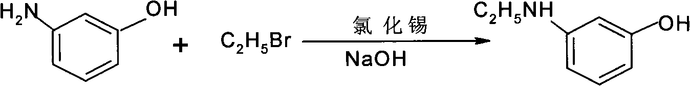 Preparation method of N-alkyl m-aminophenol