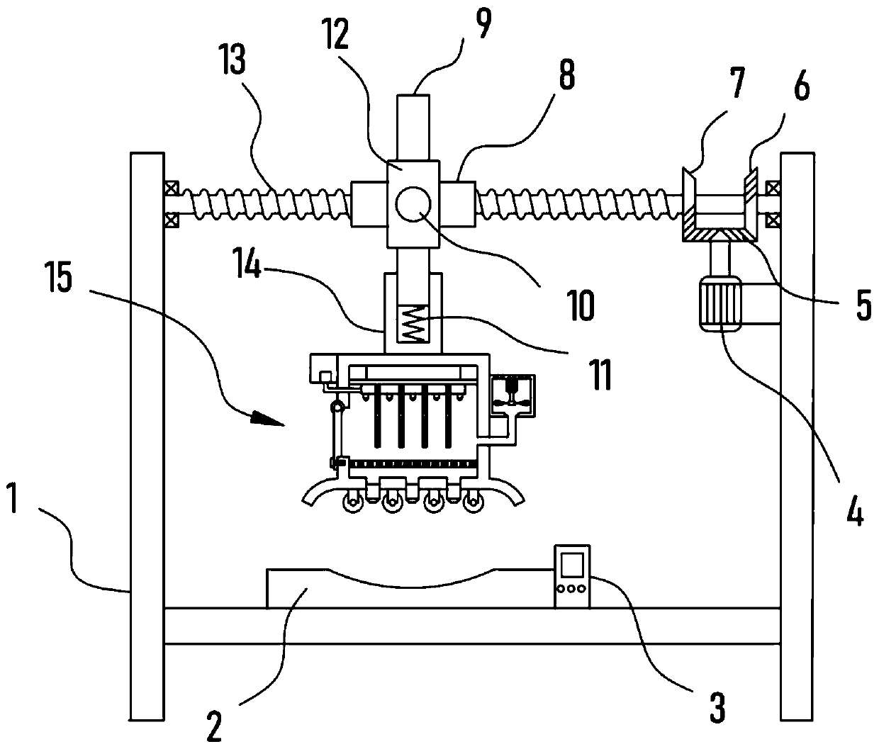 Abdomen electric heating moxibustion cold-dispelling therapeutic apparatus