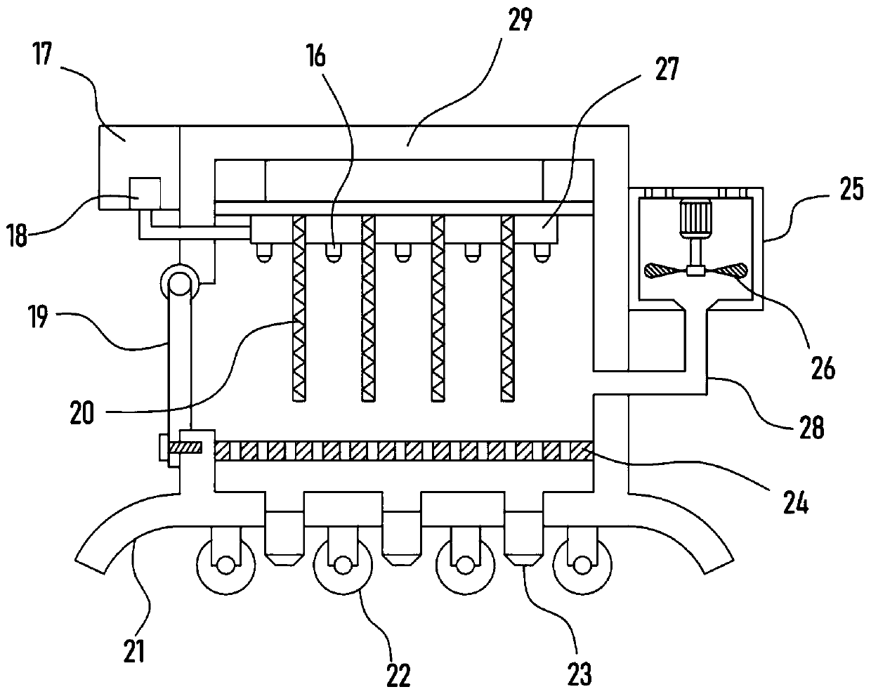 Abdomen electric heating moxibustion cold-dispelling therapeutic apparatus