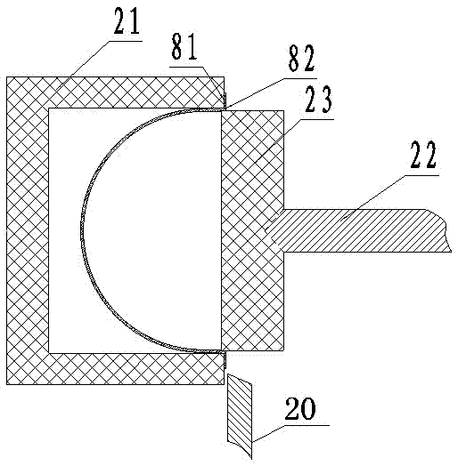 Clamp for machining of resin dome cover flanged edge and with one-time clamping formation function and machining method for resin dome cover flanged edges