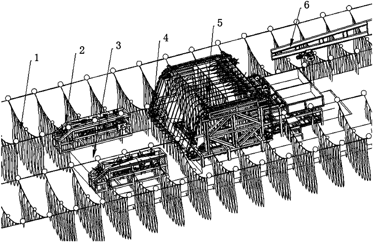 Kelp automatic cutting and rope removing device