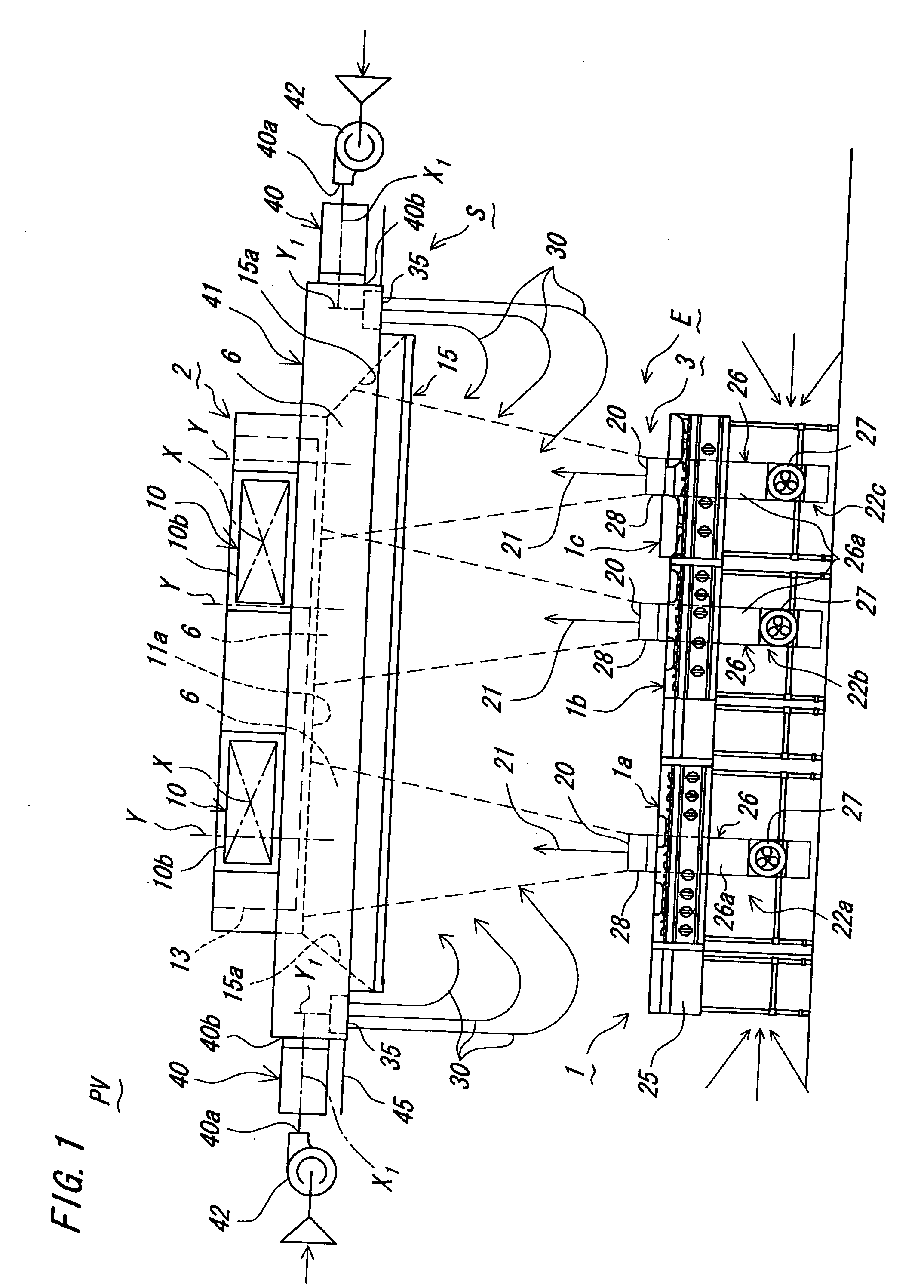 Method and device for local ventilation by buiding airflow and separating airflow