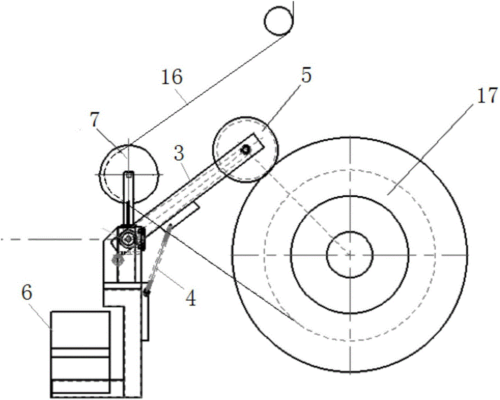 Automatic cable returning and winding displacement equipment for optical cable