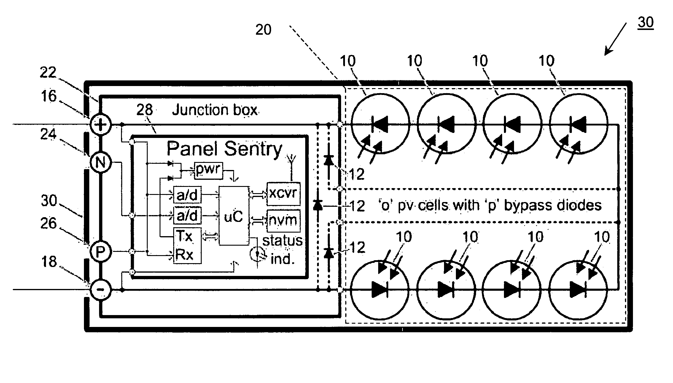 System and method for monitoring photovoltaic power generation systems