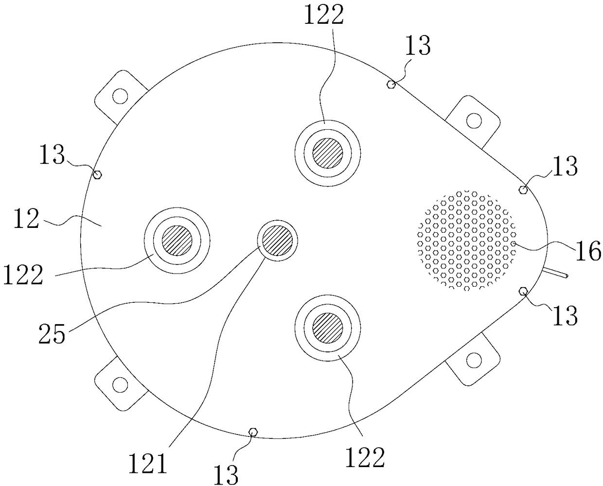 Network wire take-up device with automatic take-up function