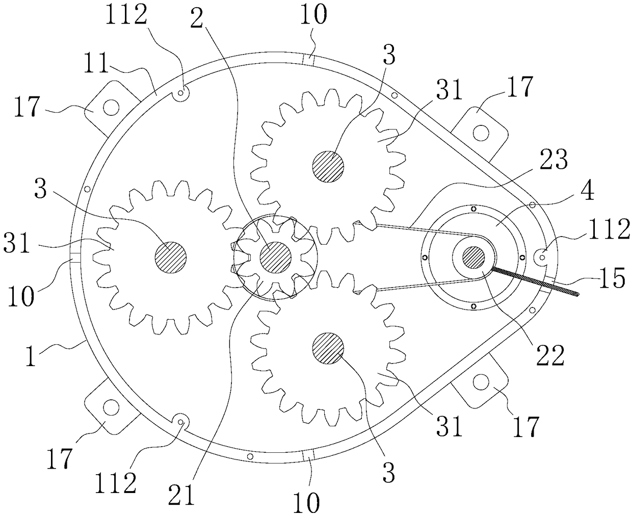 Network wire take-up device with automatic take-up function