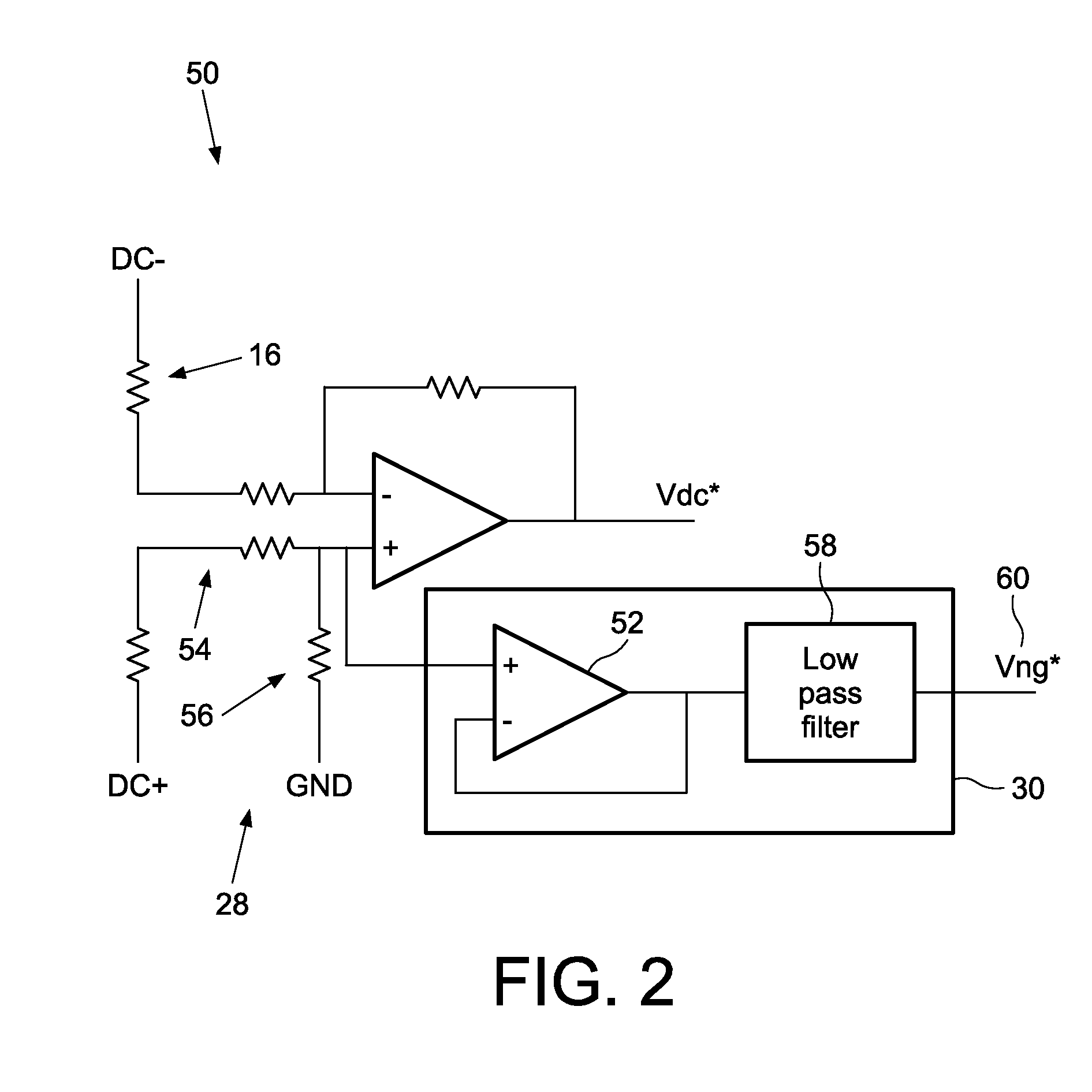 System for detection of a ground fault in a high resistance ground network