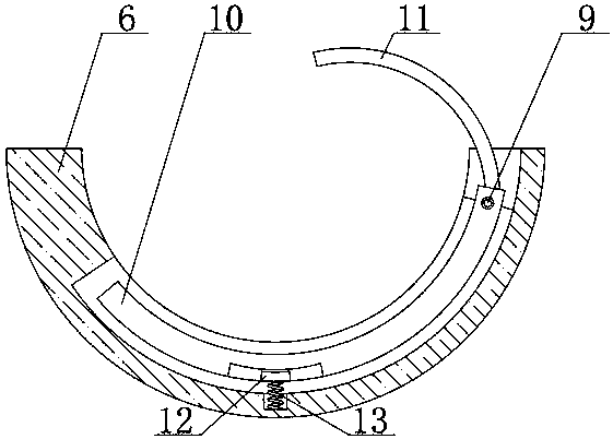 Roller machining device with limiting mechanism