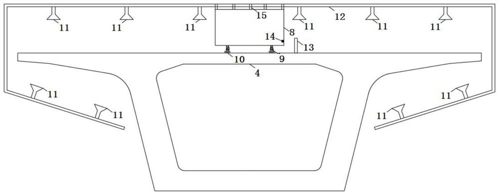 Movable formwork cast-in-place beam maintenance method and maintenance system