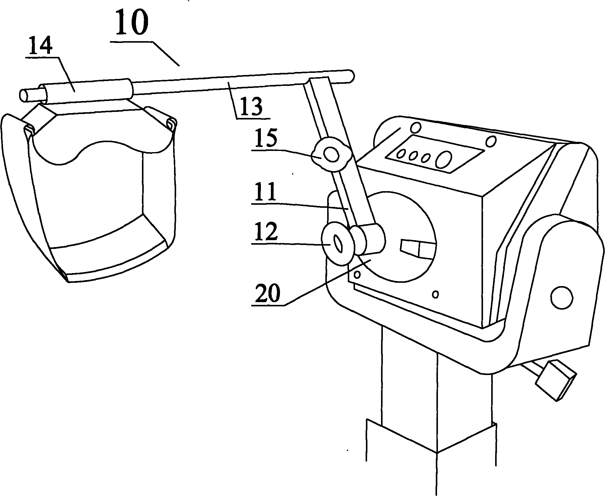 Method for testing mechanical properties of flexion and extension muscles of cervical vertebrae