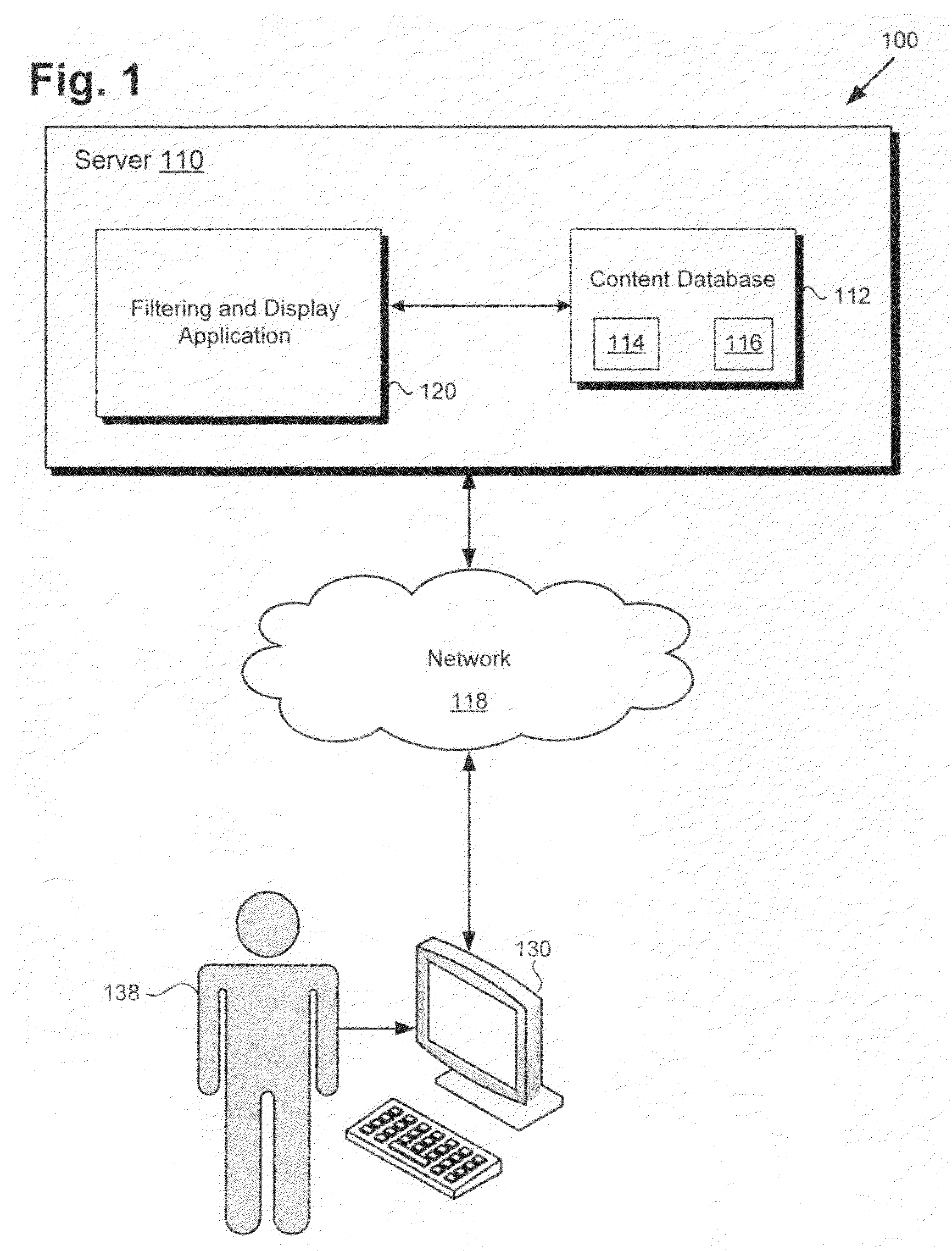 System and method enabling visual filtering of content