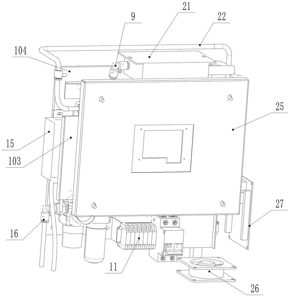 Chimney dust concentration online detection device