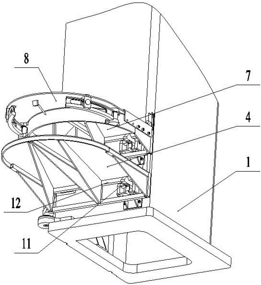 Rotary extension-type ladder device