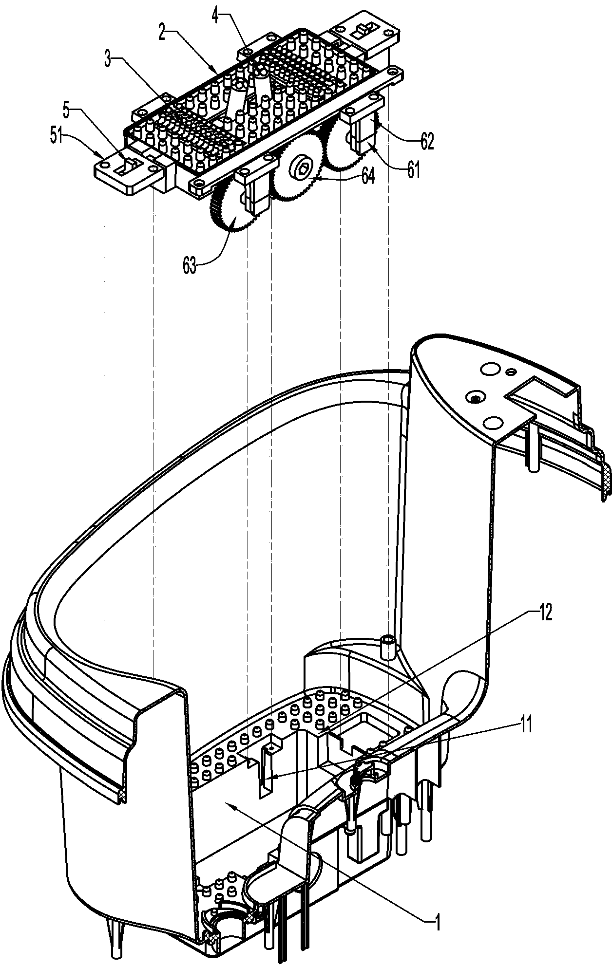 Oscillation type electric foot rubbing device