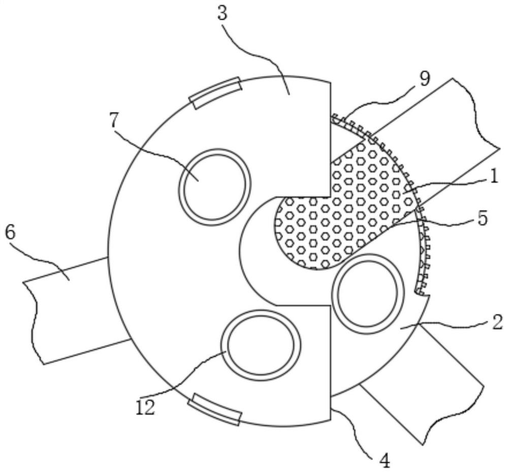 Steel structure for net rack connection