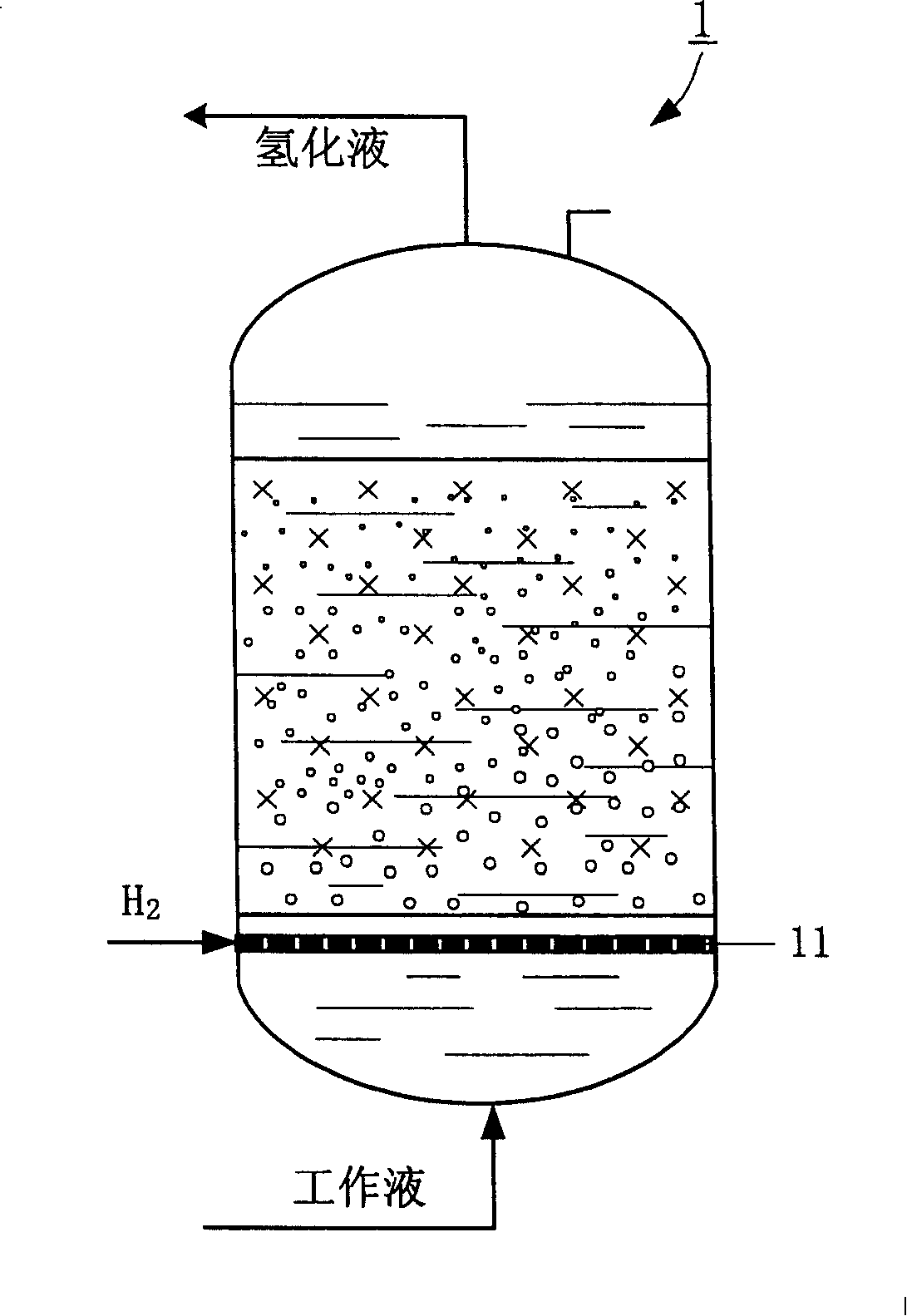 Method for producing hydrogen peroxide by anthraquinone process