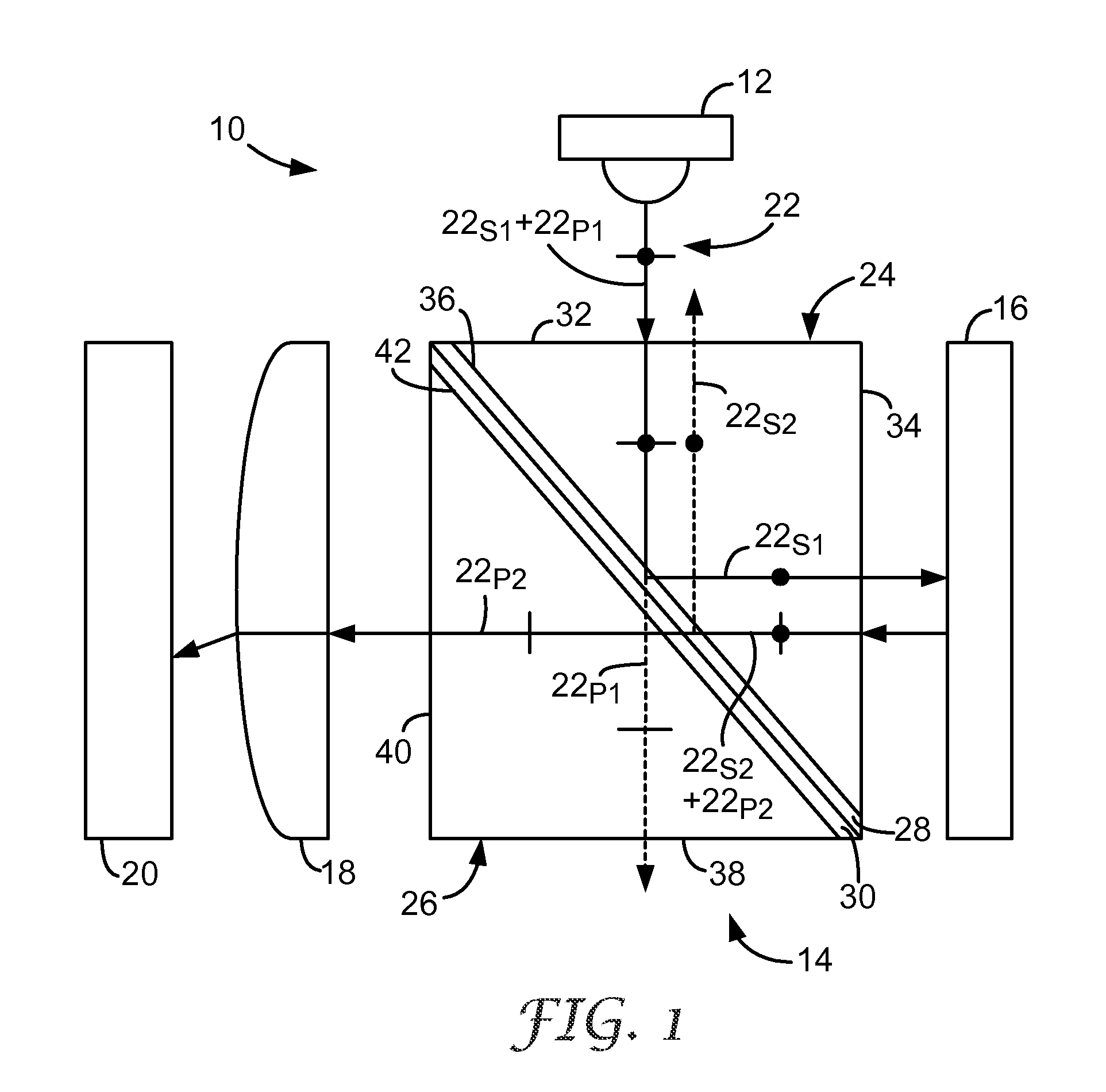 Polarizing beam splitters incorporating reflective and absorptive polarizers and image display systems thereof