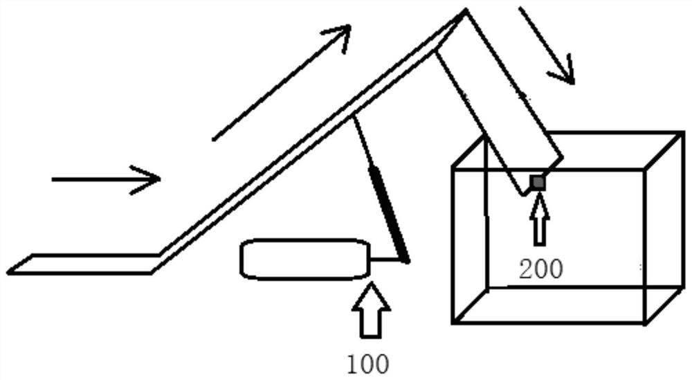 Woodpecker type bottle preform box filler and bottle preform box filling method thereof